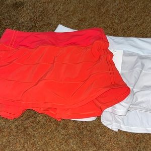 Set of 2 lululemon pace rival skirts